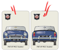 MGC Roadster (wire wheels) 1967-69 Air Freshener